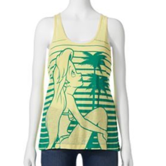 Disney Tops - Disney Yellow Shear Little Mermaid Tank Top